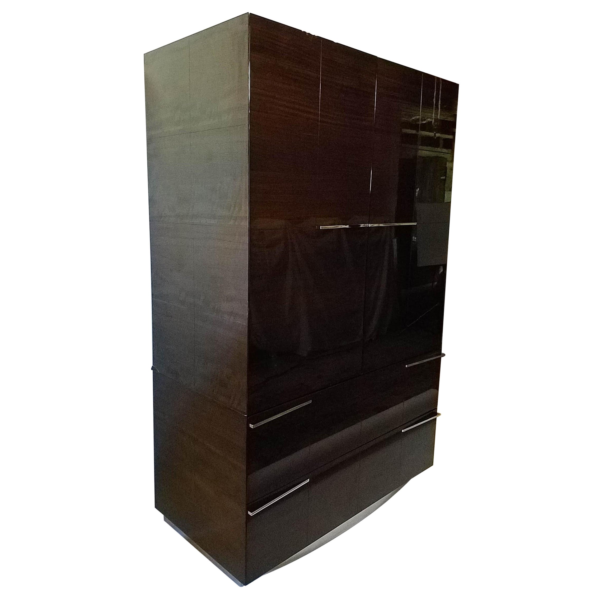 Custom Ordered Mahogany Dry Bar / Credenza 1975