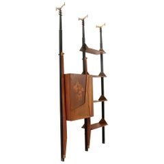 Midcentury Bookcase with Bar Cabinet by Angelo Ferri, 1950s
