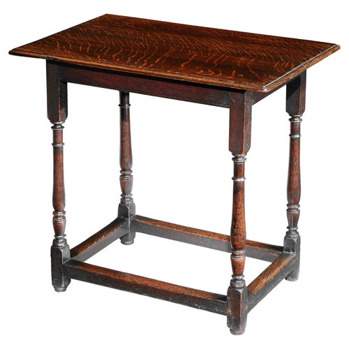 Centre Table Sidetable Small 18 Century English George I Vernacular Bookmatched