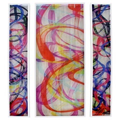 Contemporary Modern Framed Mixed Media Abstract Art on Plexiglass by Beiton