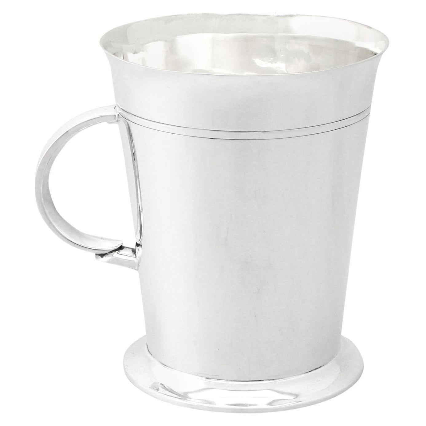Northern Goldsmiths & Co. Tasse à pinte Art déco en argent sterling