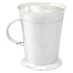 Northern Goldsmiths Co. Art Deco Sterling Silver Pint Mug