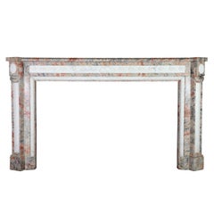 Grand Paladium Antique Fireplace Surround in Rouge Languedoc Marble
