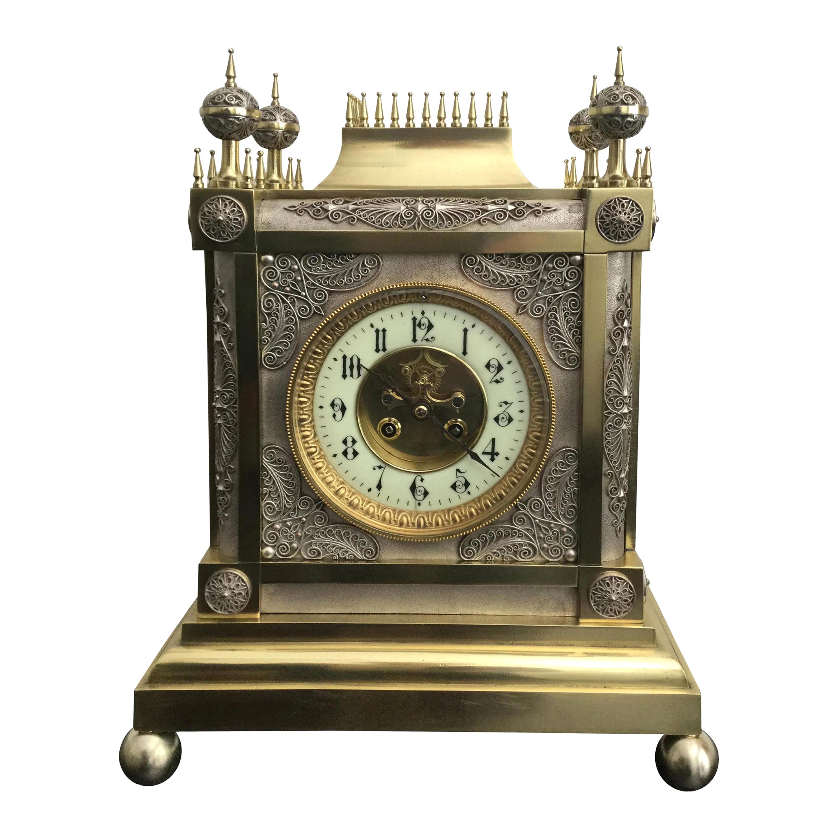 Good Iron Go and Striking Gothic Chamber Clock with Alarm Dated 1608
