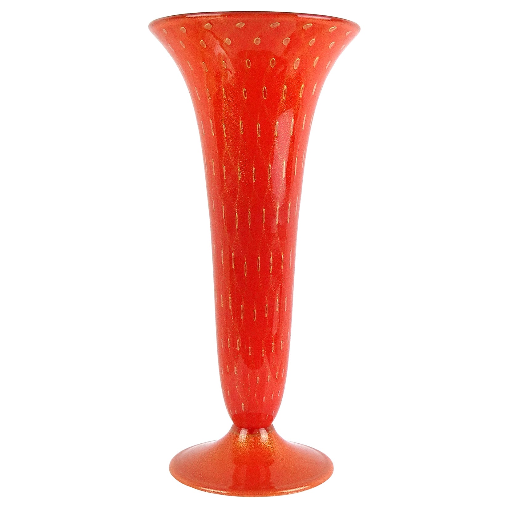 Alfredo Barbini Murano Hand Blown Aquarium Vase For Sale at 1stDibs