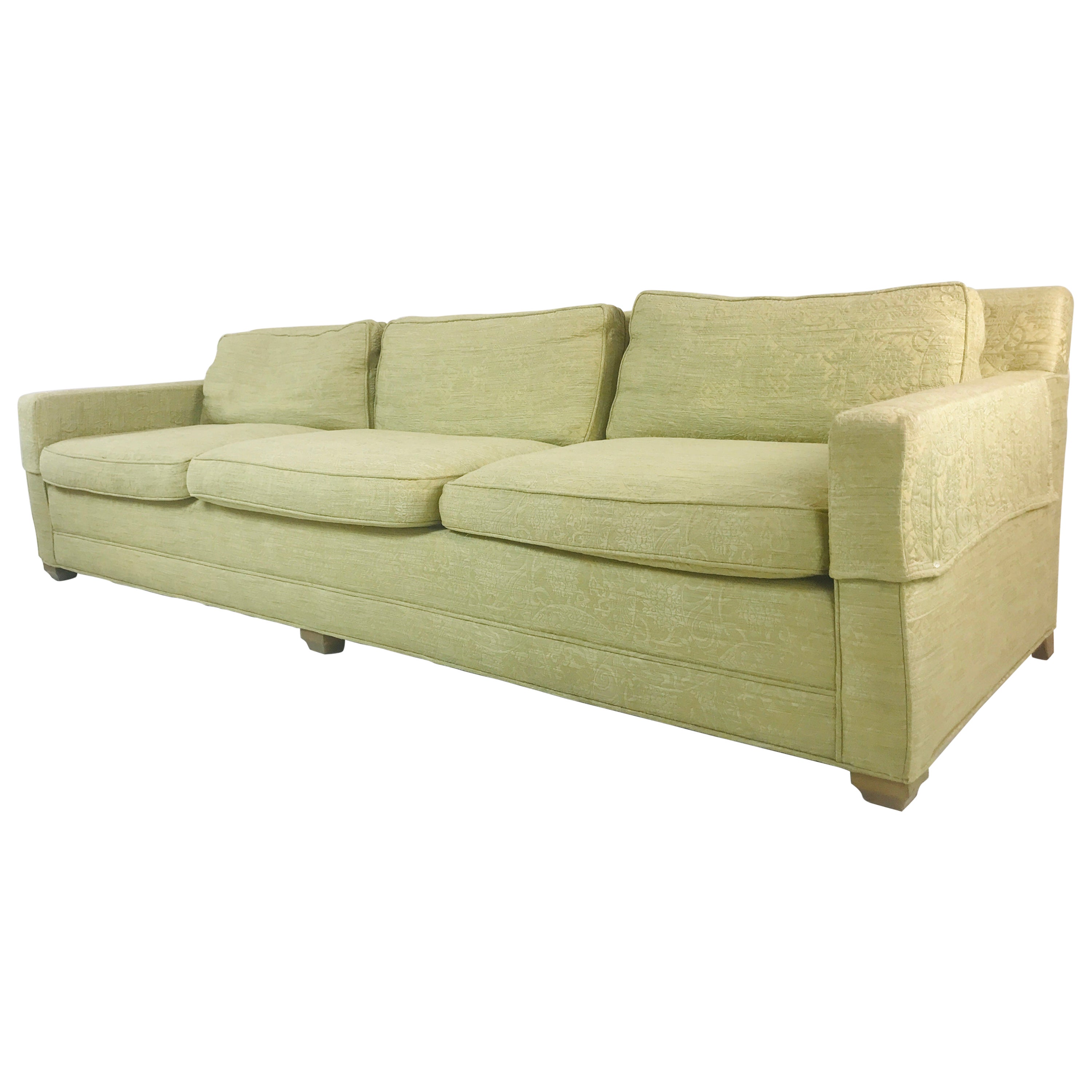 Vintage MidCentury Baker Low Profile Sofa For Sale at 1stDibs