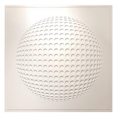 White On White Geometric Wall Sculpture From JLS Studio, France, Contemporary