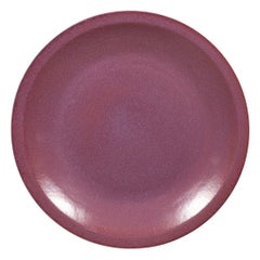 Vintage Purple Ceramic Charger Plate - Dekoratives Essgeschirr