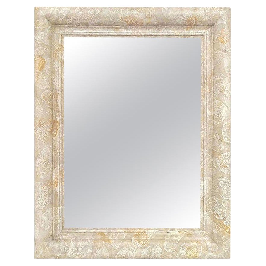 French Contemporary Mirror, "Feutré" by Pascal & Annie For Sale