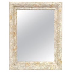 Vintage French Contemporary Mirror, "Feutré" by Pascal & Annie