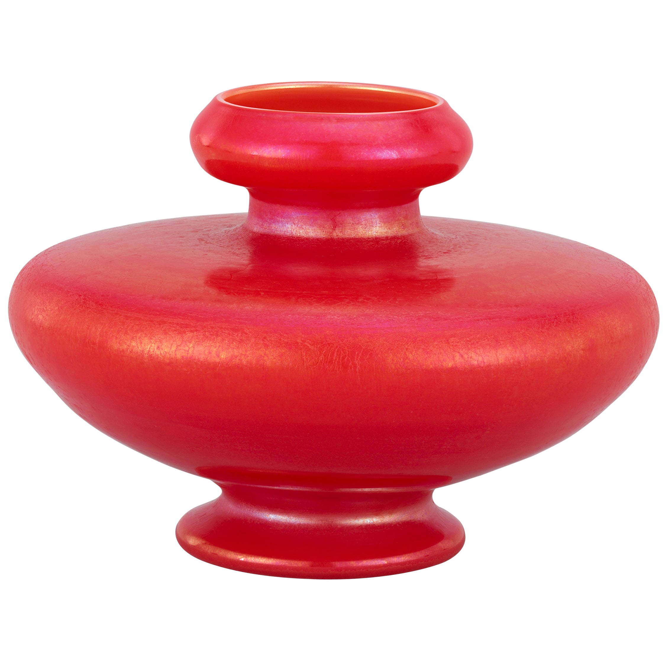 Tiffany Favrile Autumn Leaf Paperweight Vase For Sale at 1stDibs