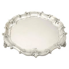 Antique George V Sterling Silver Salver by Mappin & Webb, 1912