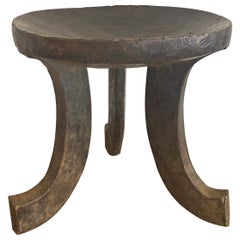 Three-Legged Tribal Stool Attributed to the Oromo from Ethiopia, Africa