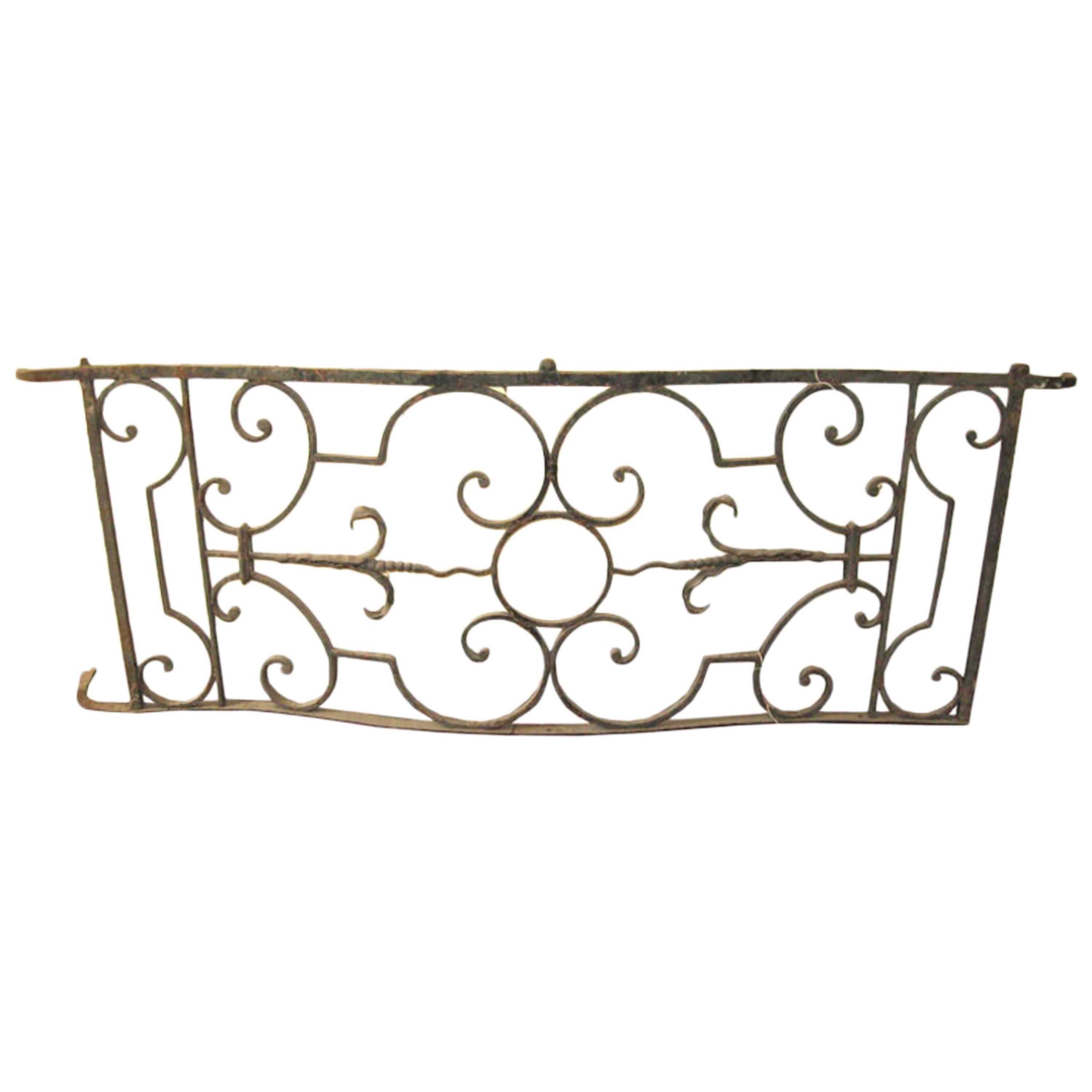 ON SALE Balcony 18th Century French Wrought Iron For Sale