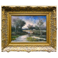 Paesaggio in stile impressionista firmato Paul Rubens