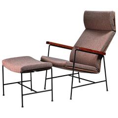 Arden Riddle Lounge Chair with Ottoman