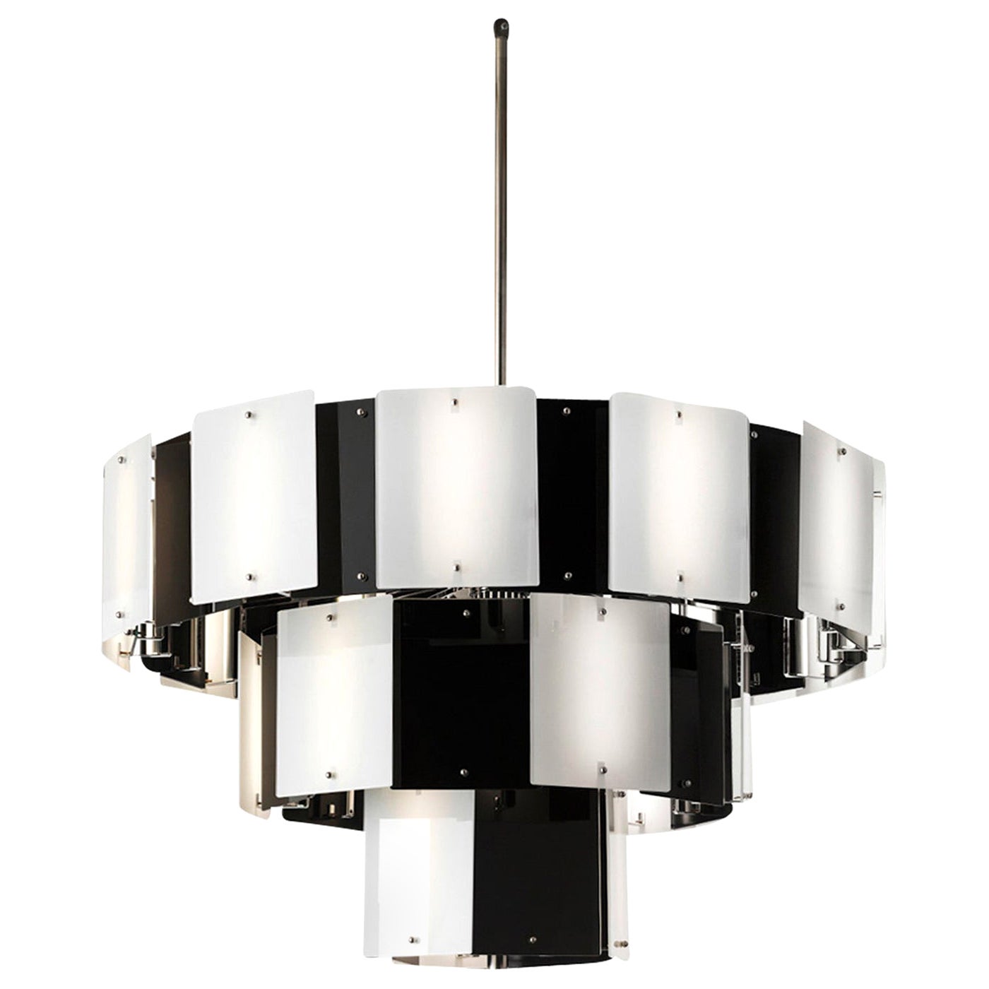 Contemporary Tiered Chandelier For Sale