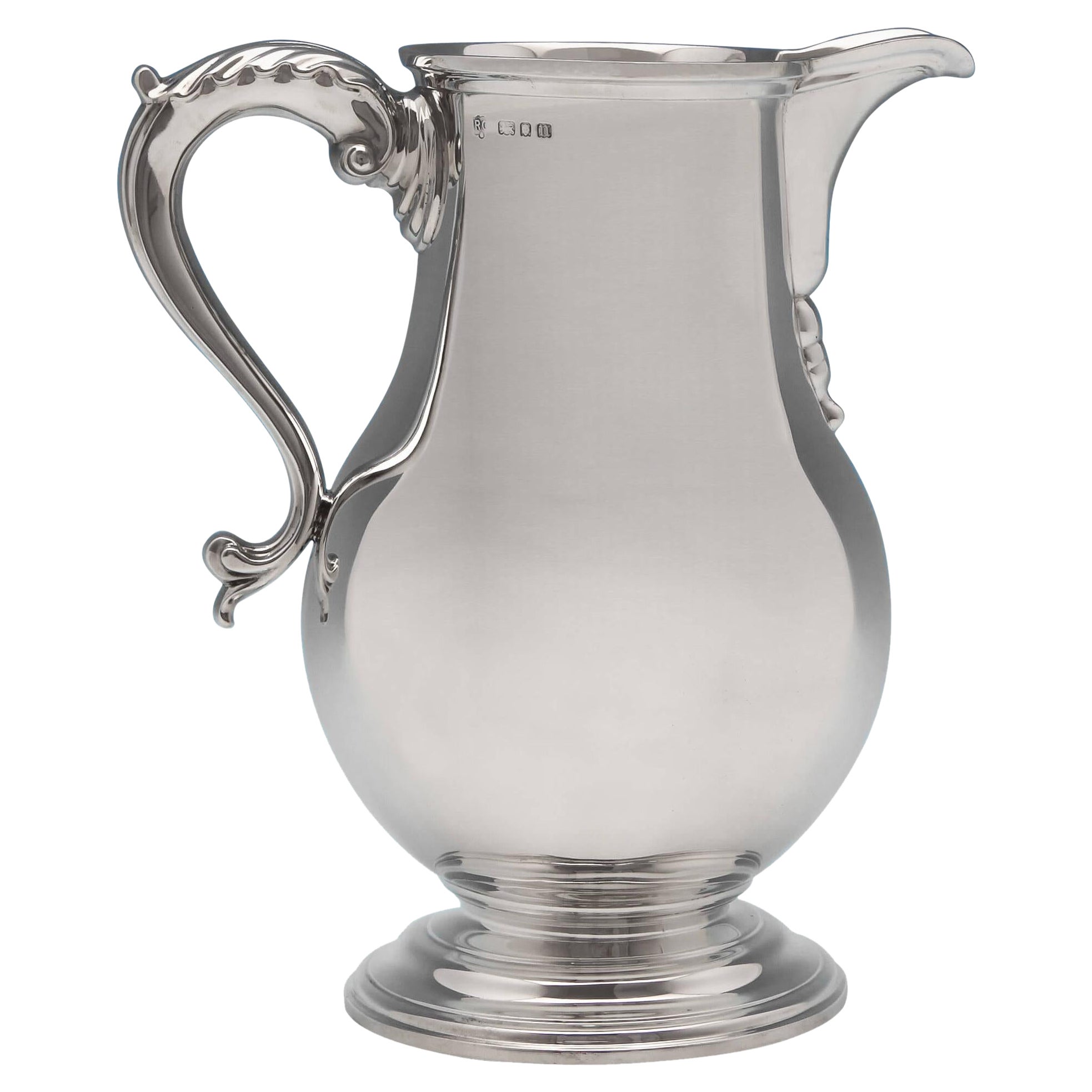 Beer Jug by Richard Comyns 1928 - Classic 'Sparrow Beak' Design - Heavy & Large