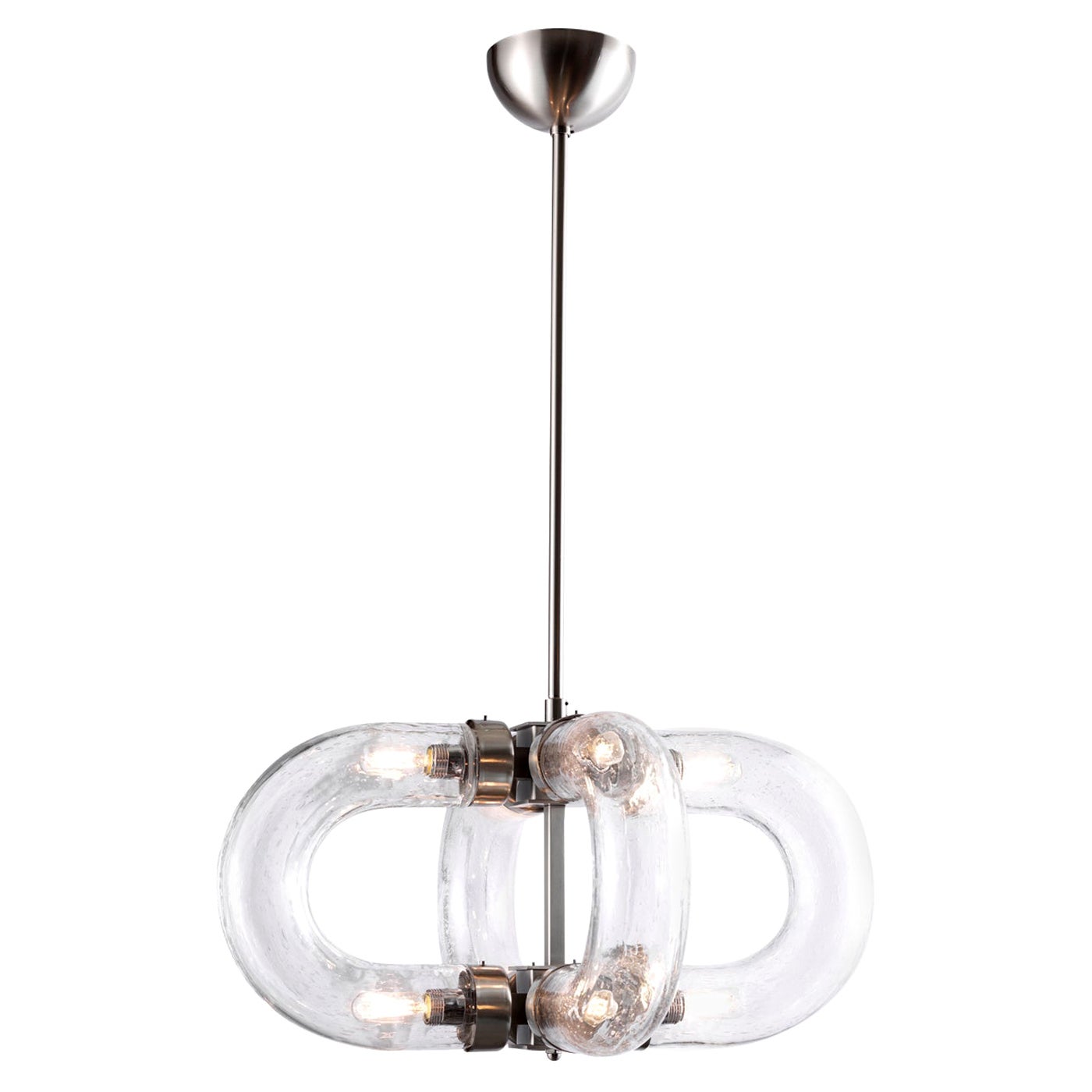 Chain Horizontal Nickel Pendant Lamp