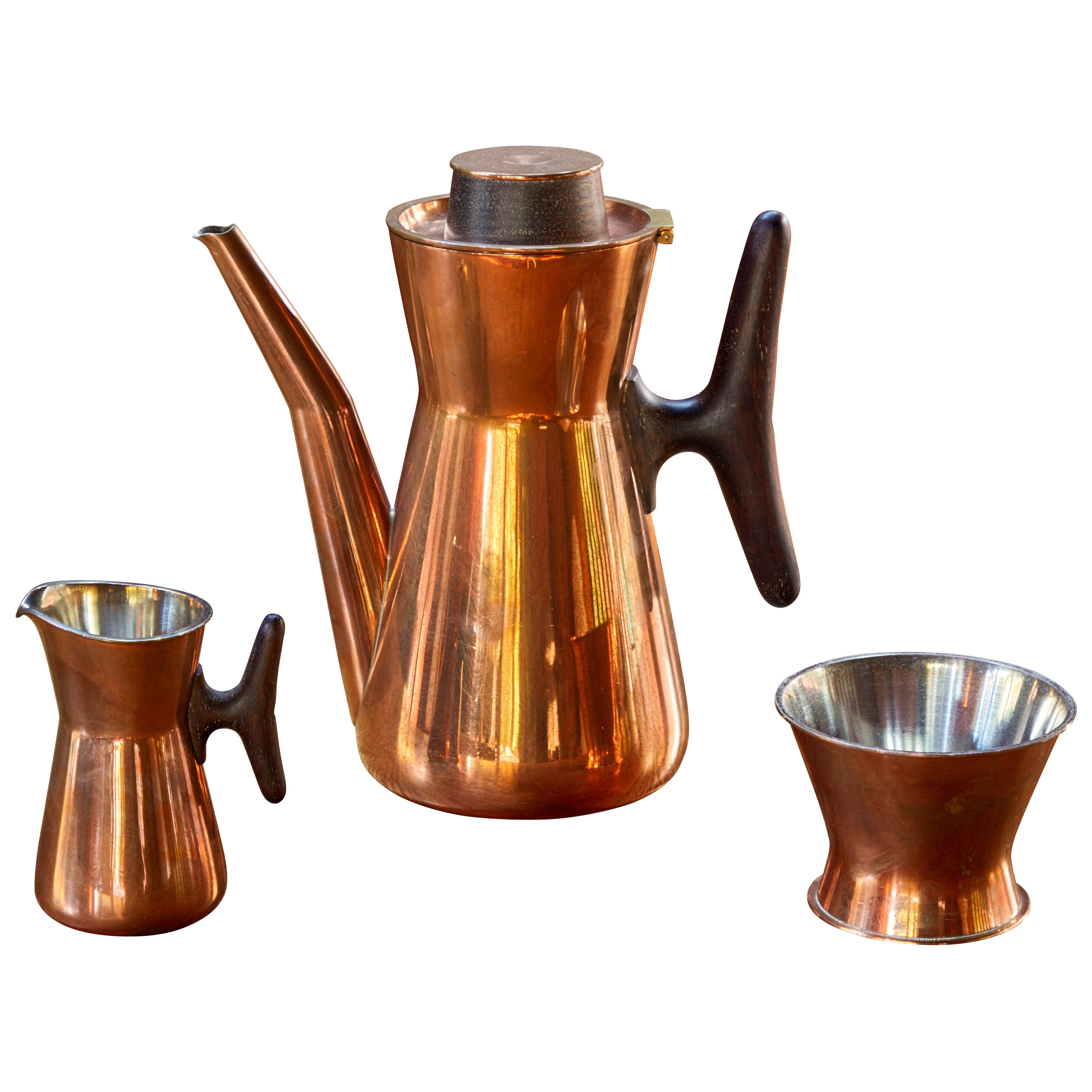 Joseph Heinrichs Copper Coffee Set at 1stDibs