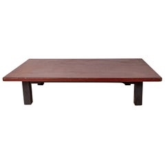 Table basse japonaise de la période Taish du début du 20e siècle en laque Negora