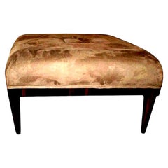 Large French Art Deco Bench or Ottoman, Jules Leleu Inspired