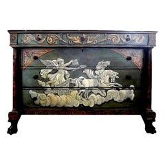 19th Century, French Neoclassical Style Painted Commode