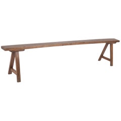 Walnut Slat Bench