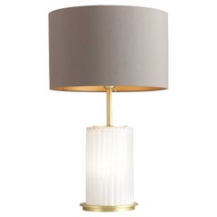 Taupe-Tischlampe