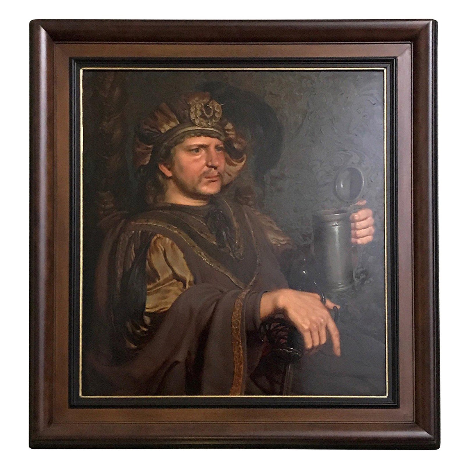 Hans Laagland Oil on Wood Neo Barok Follow PP Rubens For Sale