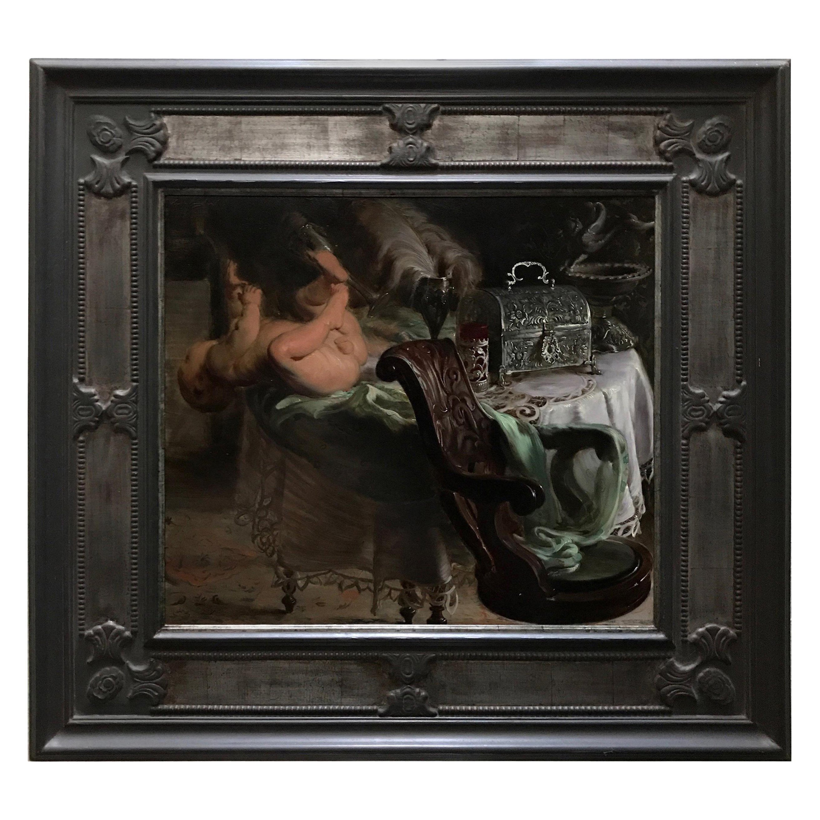 Hans Laagland, Flemish Painter Style Rubens Neo Baroque For Sale