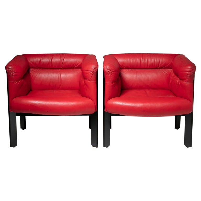 Pair of "Interlude" Chairs by Marco Zanuso for Poltrona Frau For Sale at  1stDibs