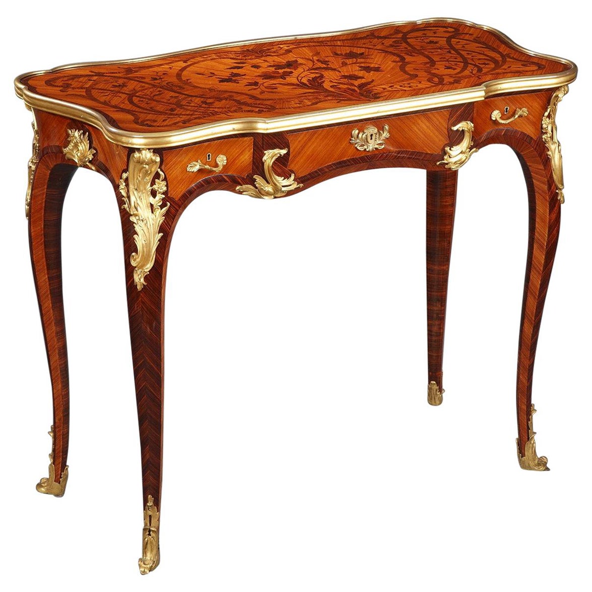 Eleganter Tisch im Louis-XV-Stil von P. Sormani, Frankreich, um 1870