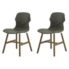 Stereo Set of 2 Gray Chairs by Luca Nichetto