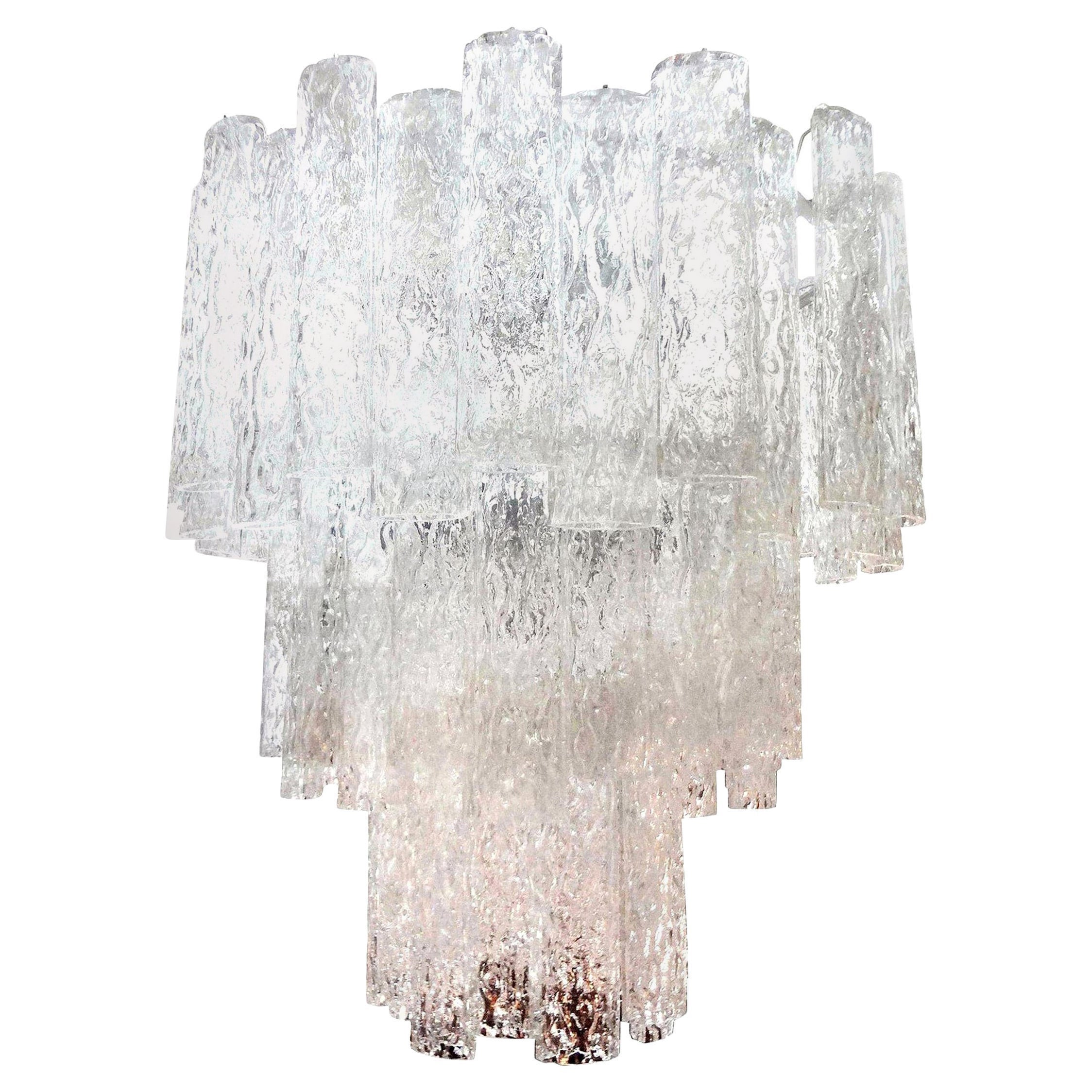 Midcentury Venini Style Murano Chandelier