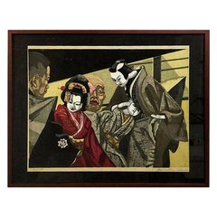 Junichiro Sekino, Monjuro et Jihei des marionnettes Bunraku