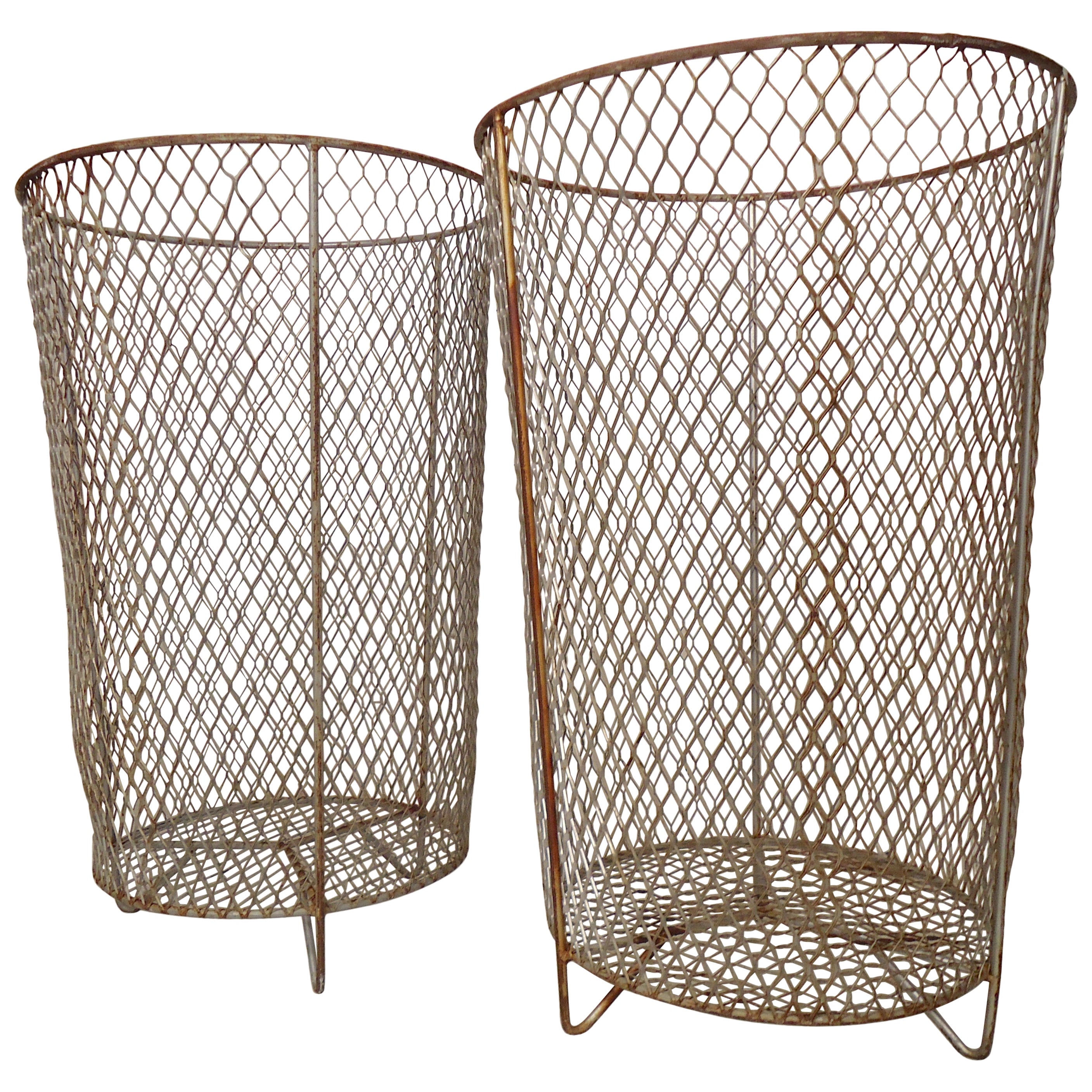 1940s Leather Waste Basket from Spain For Sale at 1stDibs