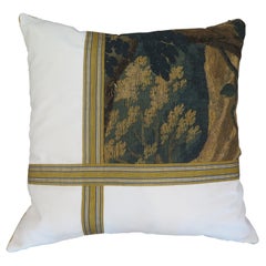 Maison Maison 18th Century Verdure Tapestry Fragment Pillow