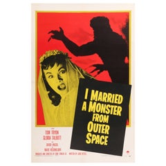 'I Married A Monster From Outer Space' Original US One Sheet Movie Poster, 1958