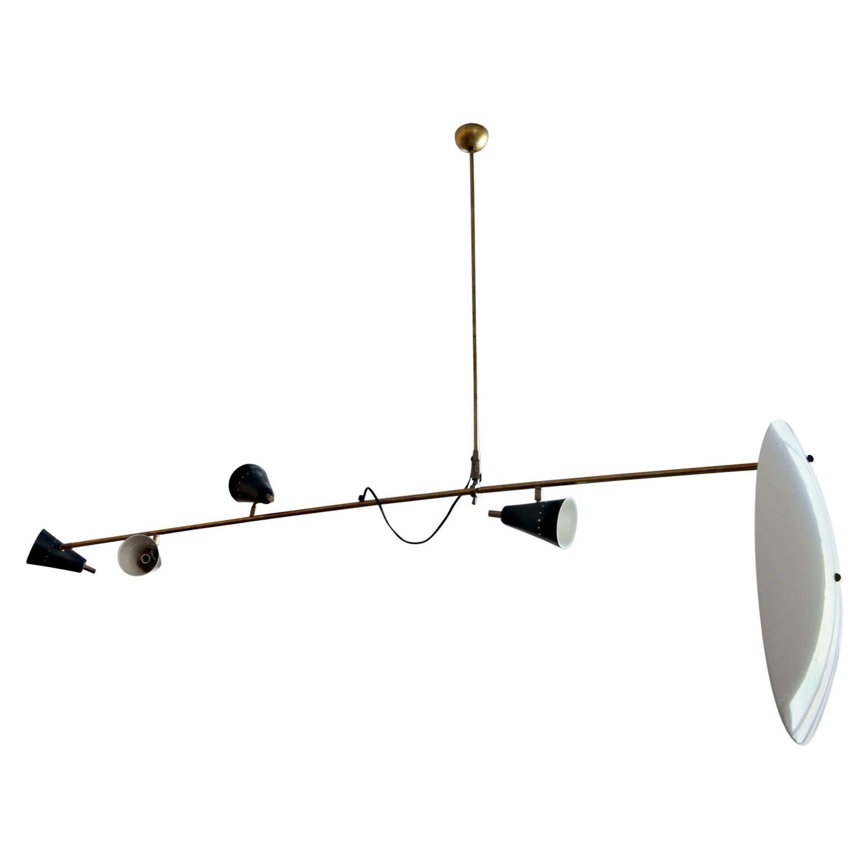 Large Italian Reflector Light For Sale at 1stDibs
