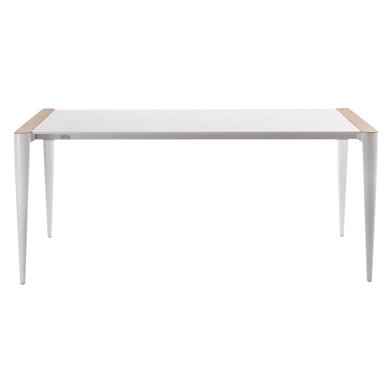 Bolero White Extendable Table by Renato Zamberlan For Sale