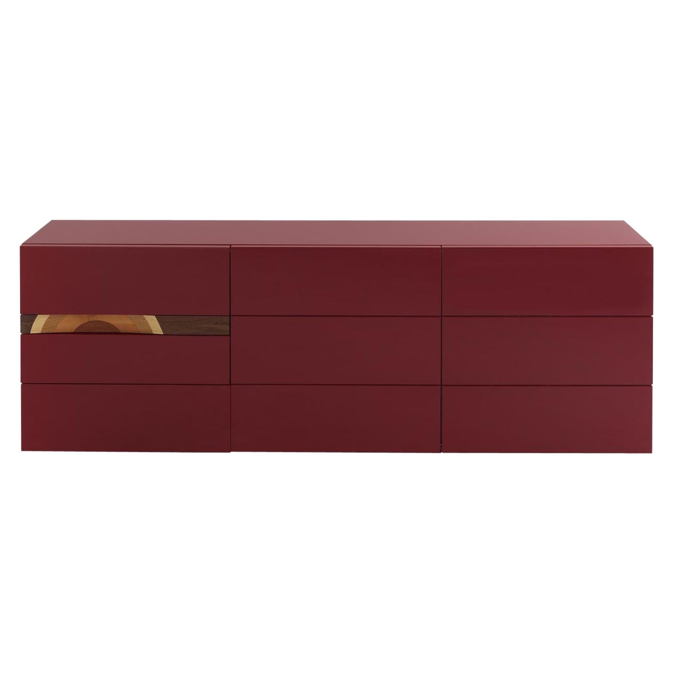Comrì Red Sideboard with Drawers by Toyo Ito