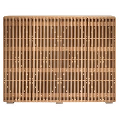 Meuble de rangement Milione, en bois de chêne et laiton, par DebonaDemeo pour Medulum