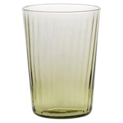 Water Glass Handcrafted in Muranese Glass, Angora Plisse MUN by VG