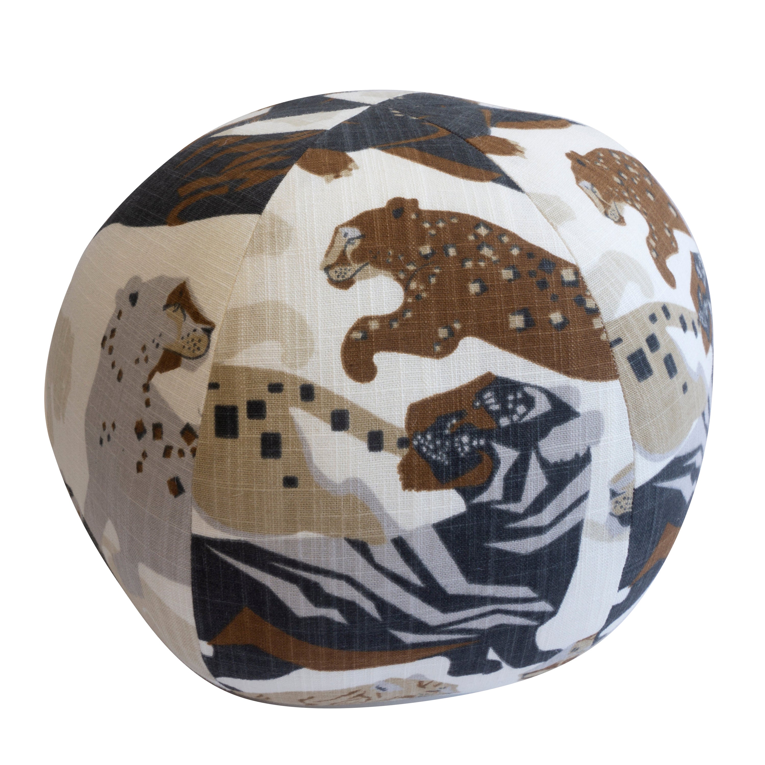 Round Velvet Ball Pillow with Scaley Imprint at 1stDibs