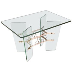 Rectangular Glass Coffee Table Ascr. to Pietro Chiesa for Fontana Arte, Italy
