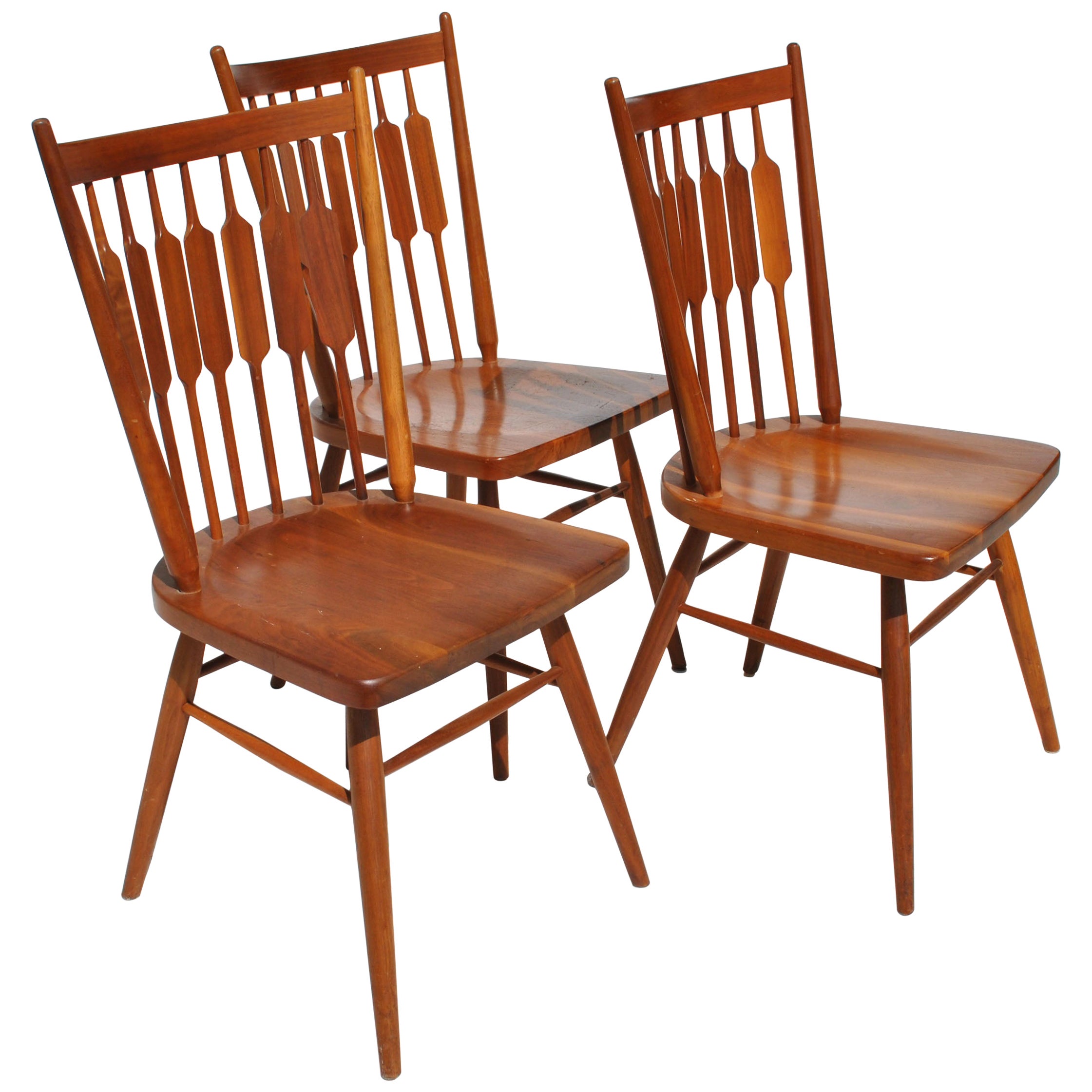 Midcentury High Back Cane Dining Chairs by Drexel at 1stDibs
