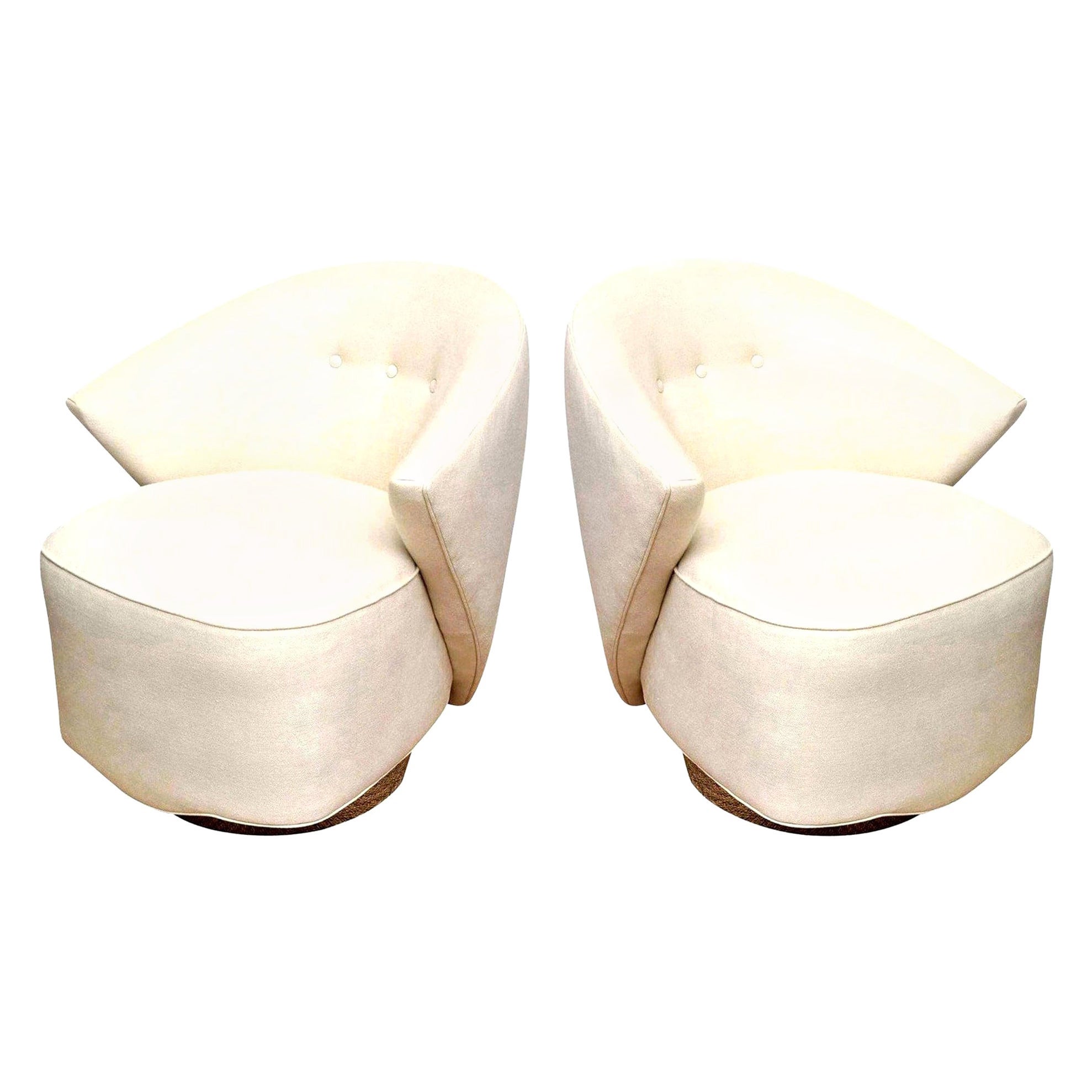 Michael Wolk "Miami" Swivel Chairs For Directional at 1stDibs