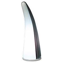 Murano Glass Black and White Table Lamp by Res, Italy, 1980s