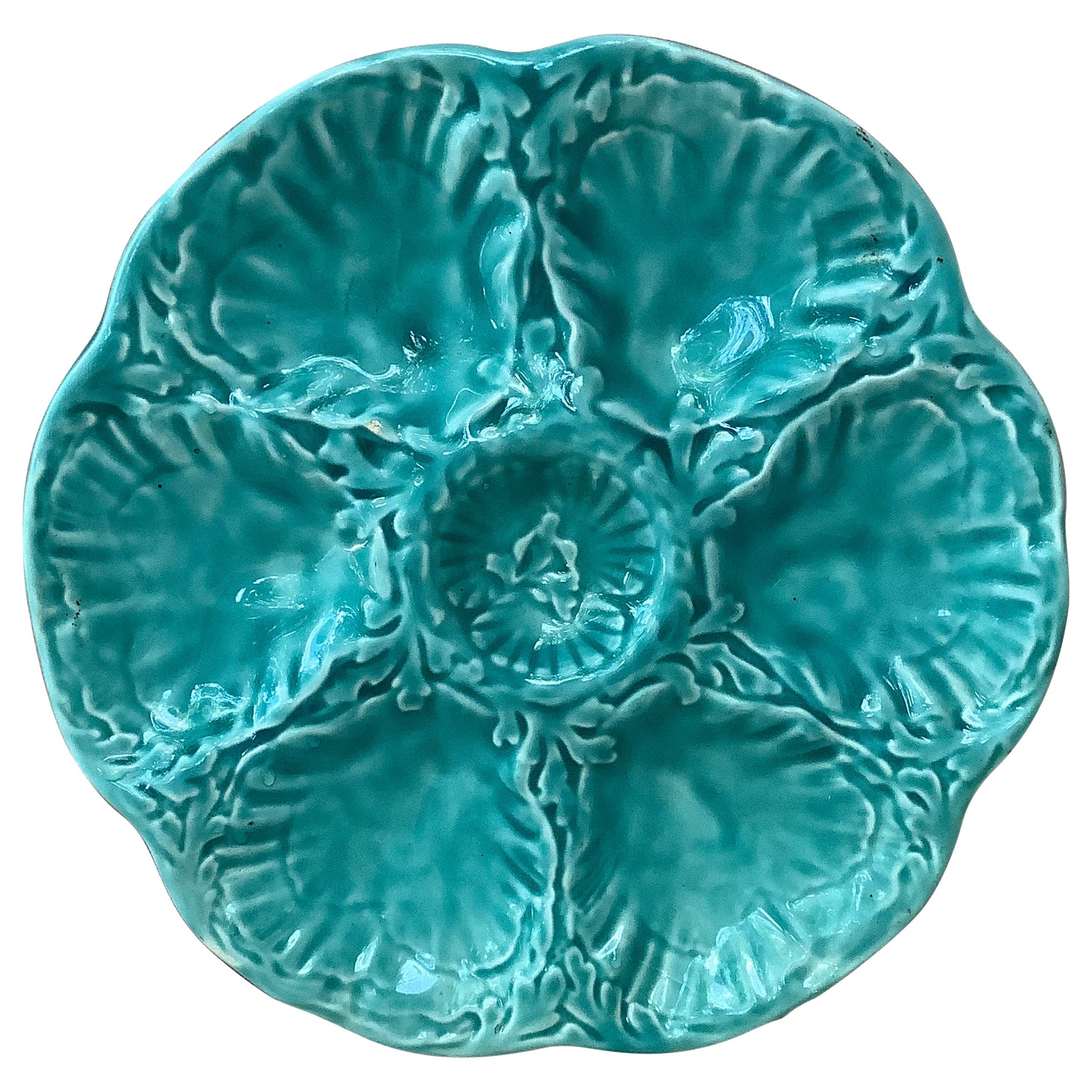 Set of Six Gien Daisy Plates at 1stDibs